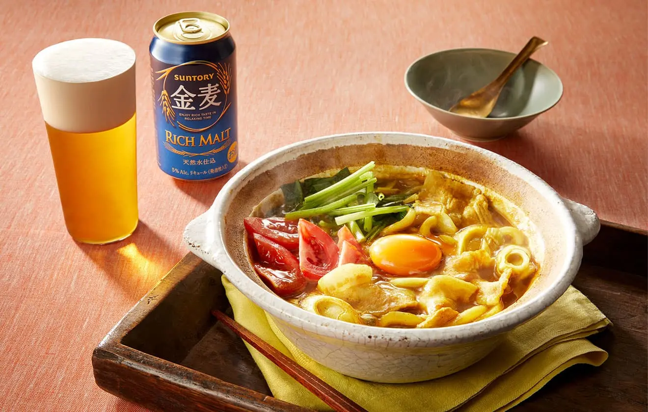 鍋焼きカレーうどん
