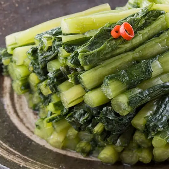 旬の食材・野沢菜漬けの写真