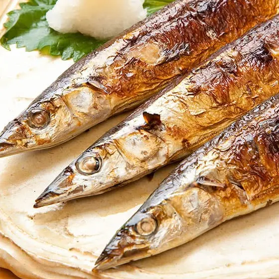 旬の食材・秋刀魚の写真