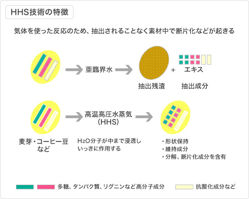 HHS技術の特徴の図