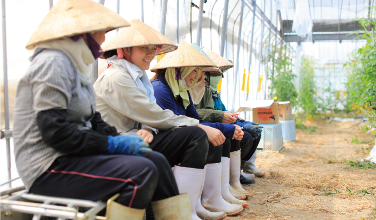 ベトナム人実習生さんたちの画像