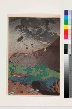 磐梯山噴火の図 コレクションデータベース サントリー美術館