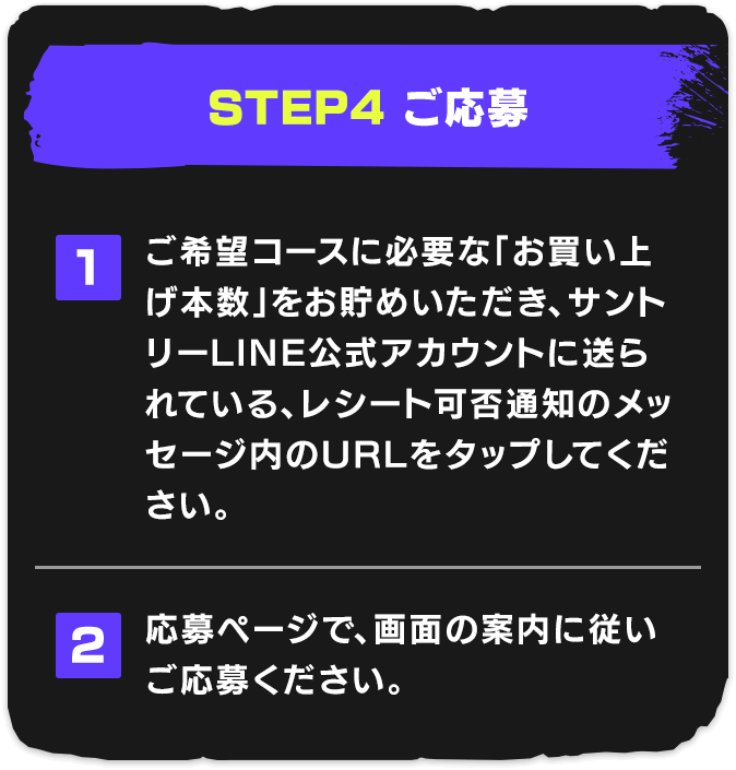 STEP4 ご応募