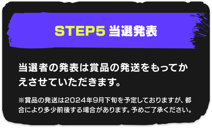 STEP5 当選発表