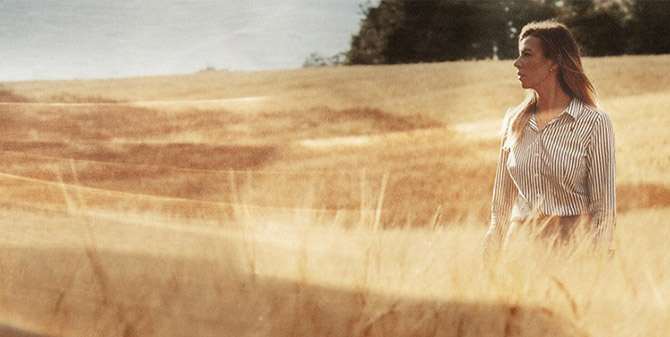 The Balvenie Malt Master, Kelsie walking through malt fields