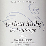 Label: ル オー メドック ド ラグランジュ - Le Haut Medoc De Lagrange