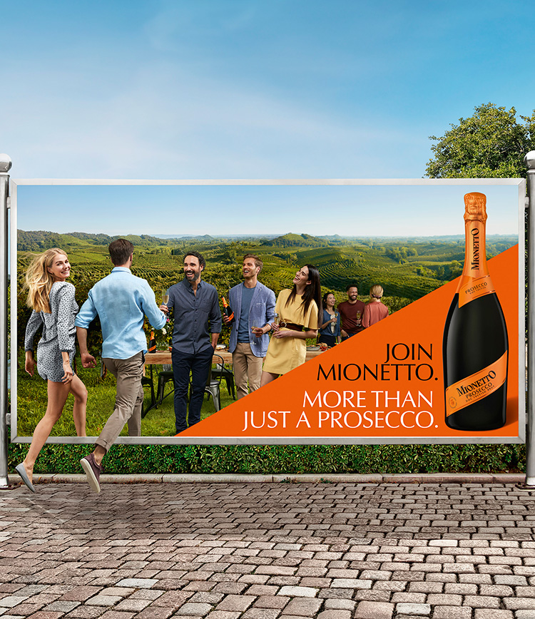 JOIN MIONETTO. MORE THAN JUST A PROSECCO.